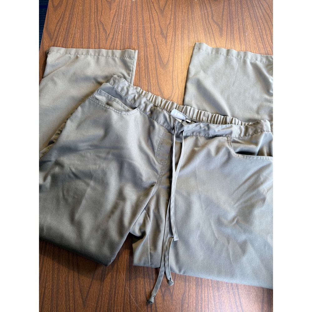 Greys Anatomy by Barco Scrub Pants Womens XL‎ gray Drawstring Cargo XL